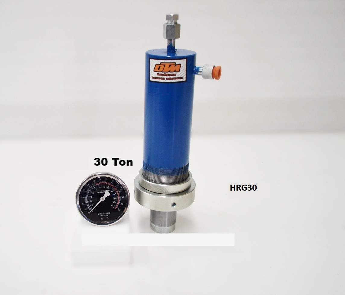 Hydraulic Ram and Gauge 30ton DTM Trading