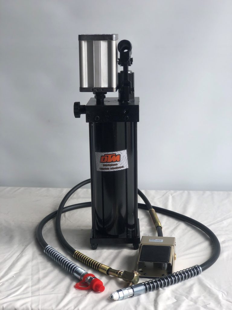 50ton Air/Hydraulic Pump and Hose with Foot Pedal DTM Trading