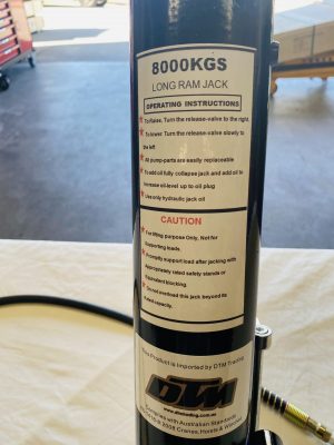 Air/Hydraulic Long Ram 8000kg