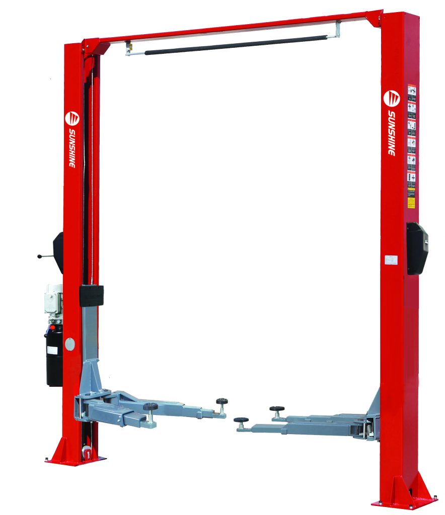Two Post Clear Floor 4000 kg Car Hoist 415v - DTM Trading