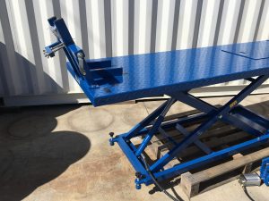 Motorcycle Lift Bench Air/Hydraulic 680kg 2200mm Long