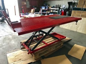 Motorcycle Lift Bench 680kg with Removable Side Extensions