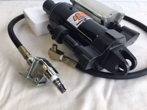 Air/Hydraulic Pump and Hose for Motorcycle Bench