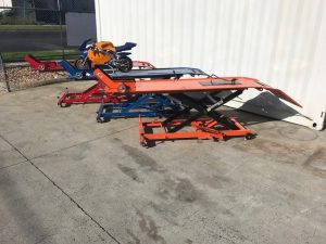 Air/Hydraulic Motorcycle Work Bench 2000mm
