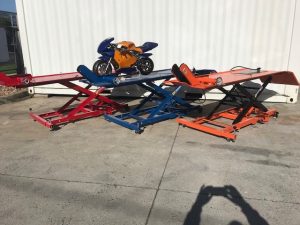 Air/Hydraulic Motorcycle Work Bench 2000mm