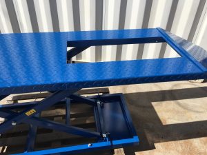 Motorcycle Lift Bench Air/Hydraulic 680kg 2200mm Long