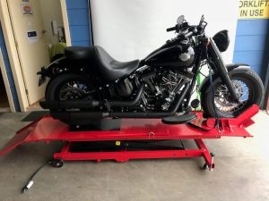 Air/Hydraulic Motorcycle Work Bench 2000mm