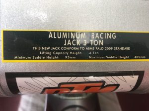 Alloy Racing Trolley Jack 3ton