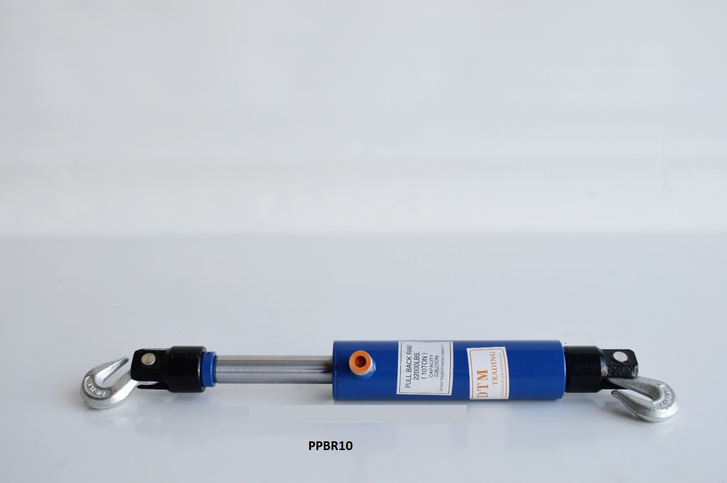 Hydraulic pull back shop ram