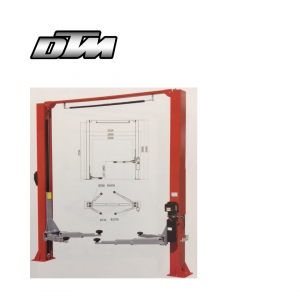 Two Post Clear Floor Car Hoist 4500 kg 240v & 415v