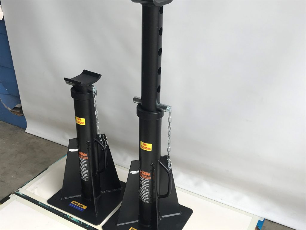 Black Jack Heavy Duty Stands 10000kg x 2 (High) DTM Trading