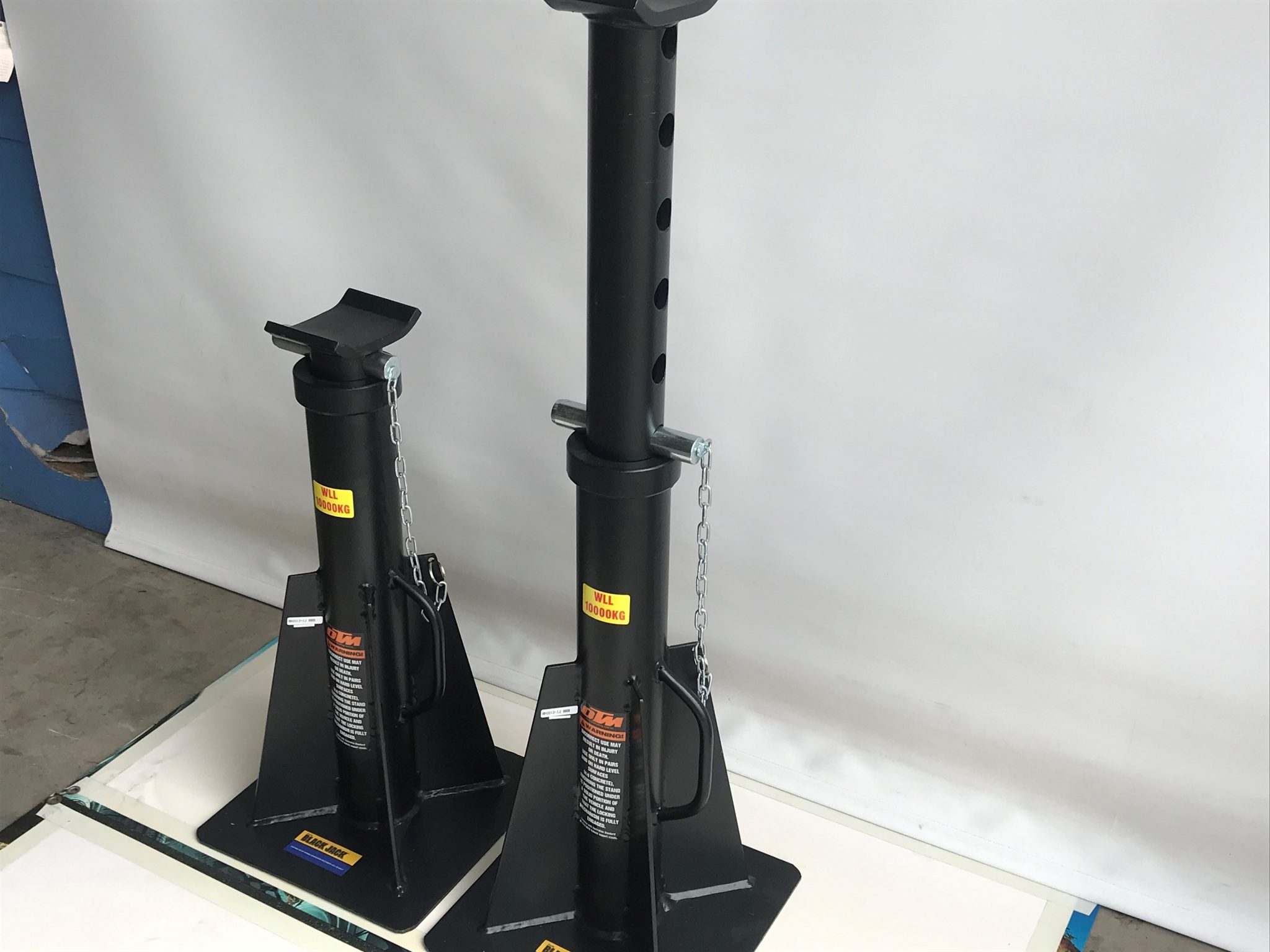 Black Jack Heavy Duty Stands 10000kg x 2 (High) DTM Trading
