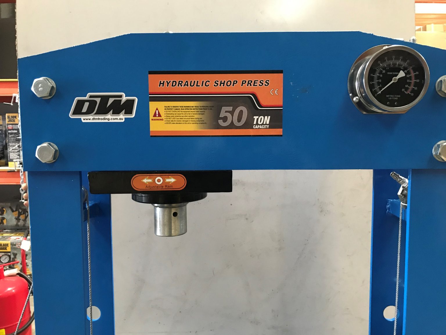 50 ton Shop Press Sliding Head DTM Trading