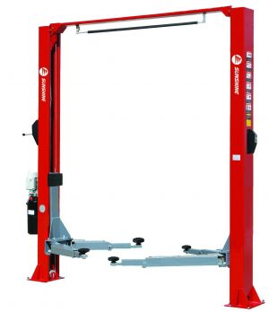 Two Post Clear Floor Car Hoist 3500kg 240 volt