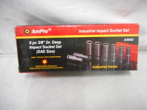 8 piece 3/8" Dr Deep impact socket set (SAE Size)