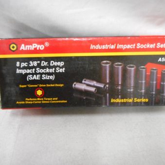 8 piece 3/8" Dr Deep impact socket set (SAE Size)