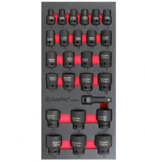 AS6607 26piece 1/2" Impact Socket Set
