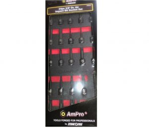 24 piece 3/8" Dr. Air Impact Bit Socket Set