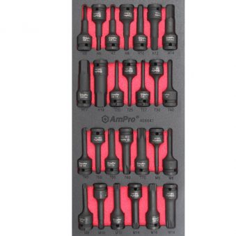 AS6647 27 piece 1/2" Impact Bit Socket Set