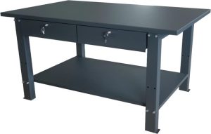 SWB2DB - Heavy-Duty Work Bench  2-Drawer ( Grey Colour )