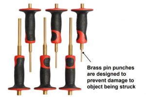 T29659 6piece Branch Pin Punch Set.