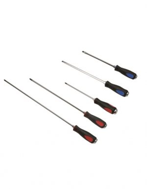 T32186 5 piece Go-Thru Extra Long Shaft Screwdriver Set