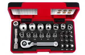 T33722 28piece 1/4" Dr.Socket & Bit Set