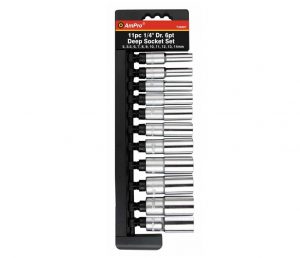 T45001 11pc Socket Set 1/4 DR. Deep