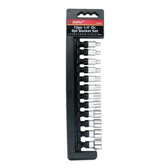 T45005 12piece1/4" Dr. 6pt Socket Set
