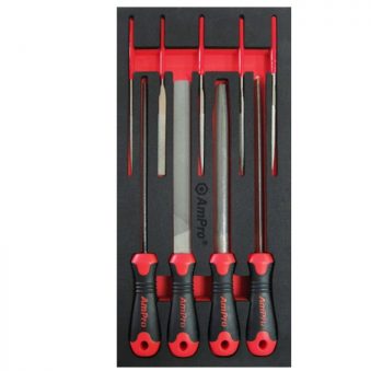 Ts28409 9piece 8" Pro Style Files & Diamond Needle Files Set