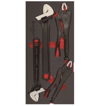 TS49822   4 piece Adjustable Wrenches and Locking Pilers Set