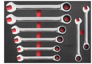 TS51476 8 piece Geared Combination Wrench Set (20-32mm)
