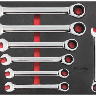 TS51476 8 piece Geared Combination Wrench Set (20-32mm)