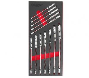 TS52385 12 piece 72T Double Flex Head Geared Ratcheting Wrench Set (Metric)