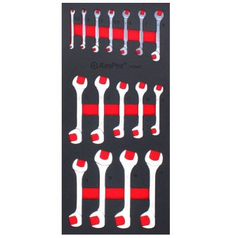 TS43942 16 Piece Open Wrench Set (Metric)
