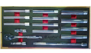 TS55290 15 piece 3/8" Dr.Extra Long Deep Socket Set