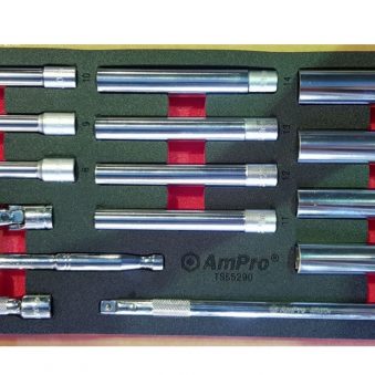 TS55290 15 piece 3/8" Dr.Extra Long Deep Socket Set