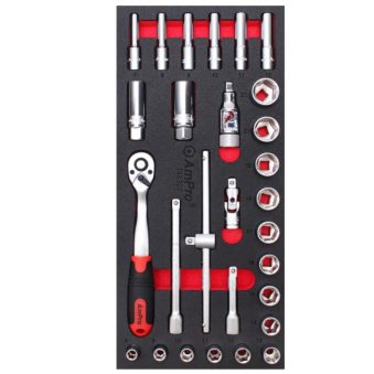 TS55327 28 piece 3/8" Dr.Socket Set (Metric)