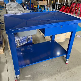 Heavy-Duty Tear-Down Work Bench With Fluid Catch