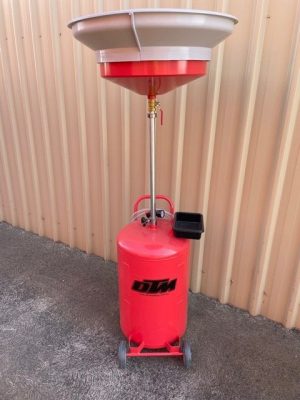 Oil Drainer Waste Oil Collector 80ltr Air to Empty ( Red )