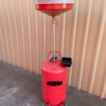 Oil Drainer Waste Oil Collector 80ltr Air to Empty ( Red )