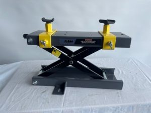 Grey & Yellow Motorcycle Scissor Stand