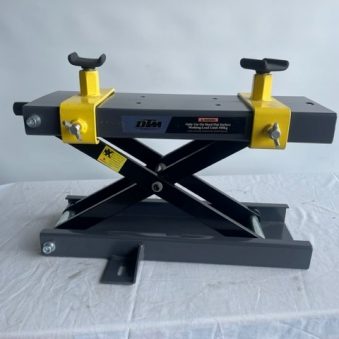 Grey & Yellow Motorcycle Scissor Stand